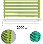 Радіатор опалення Instal Projekt Tubus 3 80,4х200 см трубчастий 17 секцій сталь палітра IP на вибір TUB3-200 / 17