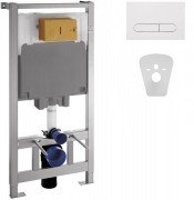 Система інсталяції для підвісних унітазів Volle Master 4в1 біла клавіша 141919