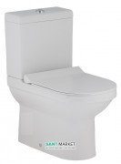 Унітаз підлоговий компакт з бачком Volle Solar 67.6х36.6 см кераміка білий 13-93-153