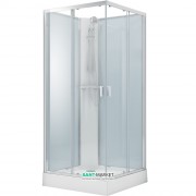 Душова кабіна Volle Solar 90х90 кутова профіль алюміній хром скло прозоре 11-88-172