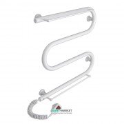 Электрический полотенцесушитель Laris Зебра Змеевик 25 ЧК3 Э 500x500 мм левый 75201037