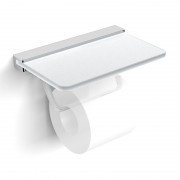 Тримач для туалетного паперу Volle Teo з поличкою матове скло 15-88-446