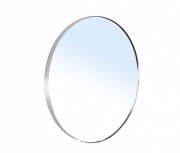 Зеркало в ванную комнату Volle овальное 60x60 см на шлифованной нержавеющей раме 16-06-999