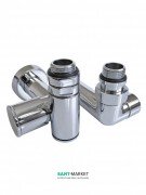 Кран кутовий для сушки для рушників Mario під ТЕН G1 / 2 