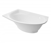 Ванна з штучного каменю Rock Design Лагуна L 165x100 білий 1LL165100