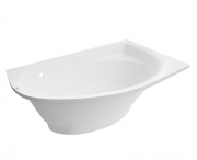 Ванна з штучного каменю Rock Design Лагуна R 162x100 білий 1LR162100