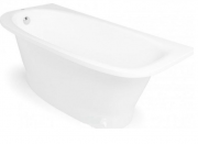 Ванна из искусственного камня Rock Design Селена Плюс 155x80 белый 1SP155080