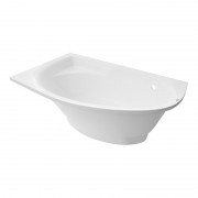 Ванна з штучного каменю Rock Design Лагуна L 162x100 білий 1LL162100