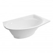 Ванна з штучного каменю Rock Design Лагуна R 165x100 білий 1LR165100