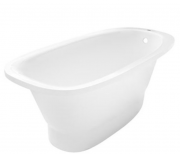 Ванна из искусственного камня Rock Design Барселона 150х80 белый 1B150080
