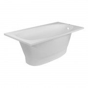 Ванна з штучного каменю Rock Design Класика Плюс 160х80 білий 1KP160080