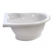 Ванна из искусственного камня Rock Design Симметрия 145х145 белый 1SM145145