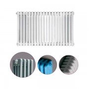 Радіатор опалення Instal Projekt Tubus 4 трубчастий 62,2х56,8 см 13 секцій сталь палітра IP на вибір TUB4-050 / 13