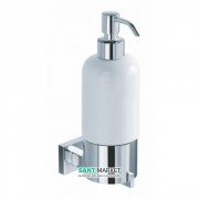 Диспенсер для рідкого мила Kraus Aura з настінним тримачем хром KEA-14461CH