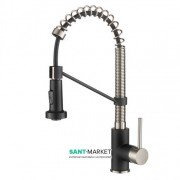 Смеситель для кухни Kraus Bolden нержавеющая сталь/чёрный матовый KPF-1610SSMB