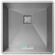 Мийка для кухні квадратна Kraus Pax під стільницю нержавіюча сталь хром KHU19