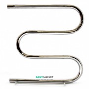 Водяний полотенцесушитель Navin Змійовик 30 500x500 мм з полицею 00-000021-5050