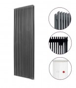 Радіатор опалення Instal Projekt Afro New X пластинчастий 28,6х100 см 13 елементів сталь палітра IP на вибір AFRNX-100/13