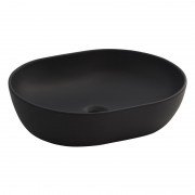 Раковина для ванной накладная Volle Amadeus 50х38 см керамика черная 13-01-06Black
