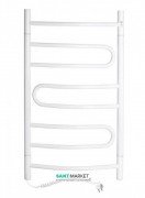 Электрический полотенцесушитель Navin Пируэт 480х800 мм поворотный левый c терморегулятором 12-021131-4880