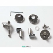 Комплект петель для сиденья с крышкой для унитаза ArtCeram File 2.0 хром FLA006