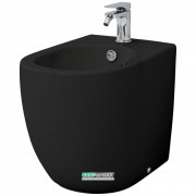 Биде напольное ArtCeram File 2.0 36х52 см санфарфор чёрный глянцевый FLB002 03;00