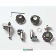 Комплект петель для сидіння з кришкою для унітазу ArtCeram File 2.0 хром FLA005