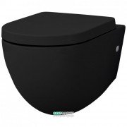 Унитаз подвесной ArtCeram File 2.0 36х52 см чёрный глянцевый FLV001 03;00