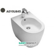 Біде підлогове з одним отвором Hatria Fusion 35.5х54 см попелястий A0Y0U645