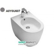 Біде підлогове з одним отвором Hatria Fusion 35.5х54 см цемент A0Y0U607