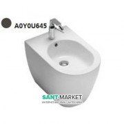 Біде підлогове з одним отвором Hatria Fusion 35.5х54 см попелястий A0Y0U645