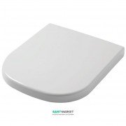Сиденье с крышкой для унитаза ArtCeram Faster белый глянцевый/хром FSA001 01;71