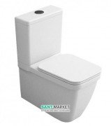 Унітаз підлоговий компакт Hatria Erika Pro 37х62.5 см білий Y1BV01