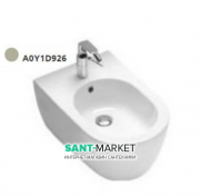 Біде підвісне з одним отвором без бокових отворів Hatria Fusion 35.5х54 см пісок A0Y1D926