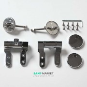 Комплект петель для сиденья с крышкой для унитаза ArtCeram Hermitage хром HEA001 71