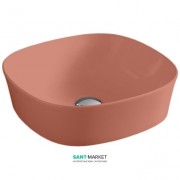 Раковина для ванной ArtCeram Ghost 42х42 см красный коралл GHL001 14;00