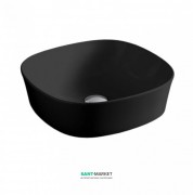 Раковина для ванной ArtCeram Ghost 42х42 см чёрный матовый GHL001 17;00