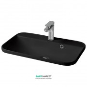 Раковина для ванної ArtCeram Gio Evolution 60х40 см чорний глянсовий GIL007 03; 00
