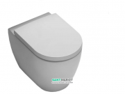 Унітаз підлоговий приставний Hatria Fusion 35.5х54 см білий матовий A0YXVD25