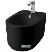 Биде подвесное ArtCeram Gio Evolution 36,5х55 см чёрный глянцевый GIB001 03;00