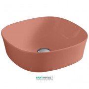 Раковина для ванной ArtCeram Ghost 42х42 см красный коралл GHL001 14;00