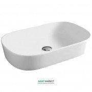 Раковина для ванної ArtCeram Ghost 65х41,5 см білий матовий GHL002 05; 00