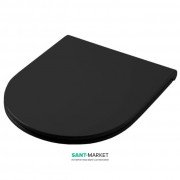 Сиденье с крышкой для унитаза ArtCeram Gio Evolution чёрный глянцевый GIA001 03;71