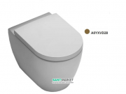 Унітаз підлоговий приставний Hatria Fusion 35.5х54 см коричневий A0YXVD28