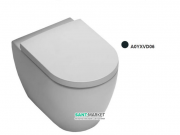 Унитаз напольный приставной Hatria Fusion 35.5х54 см черный A0YXVD06