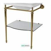 Консоль под раковину ArtCeram Hermitage на 68 см с полкой бронза HEA015 72