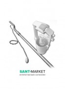 Механізм змиву для бачка унітазу Artceram Hermitage хром HEA006 71