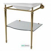 Консоль под раковину ArtCeram Hermitage на 68 см с полкой бронза HEA015 72