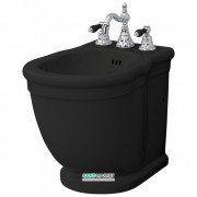 Биде напольное Artceram Hermitage 36х55 см чёрный глянцевый HEB001 03;00
