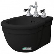 Біде підвісне Artceram Hermitage 36х55 см чорний глянсовий HEB003 03; 00